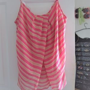 Pretty layered pink tank top